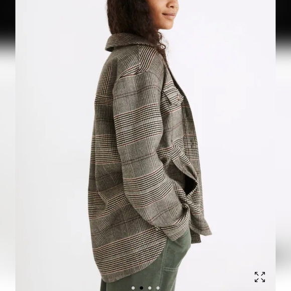 NWT Madewell Bonded Flannel Shirt-Jacket in Cohancy Plaid - Picture 3 of 13